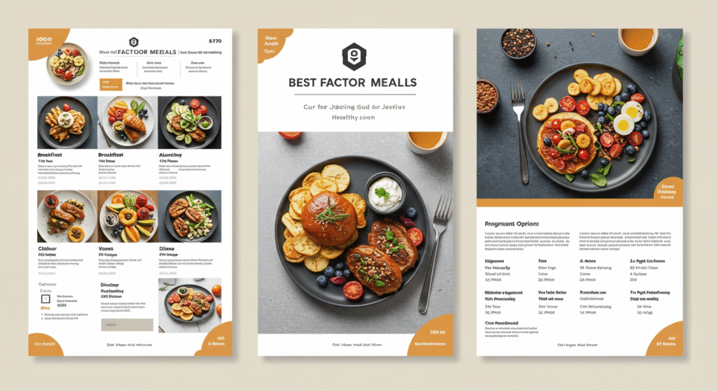 factor meals menu pdf