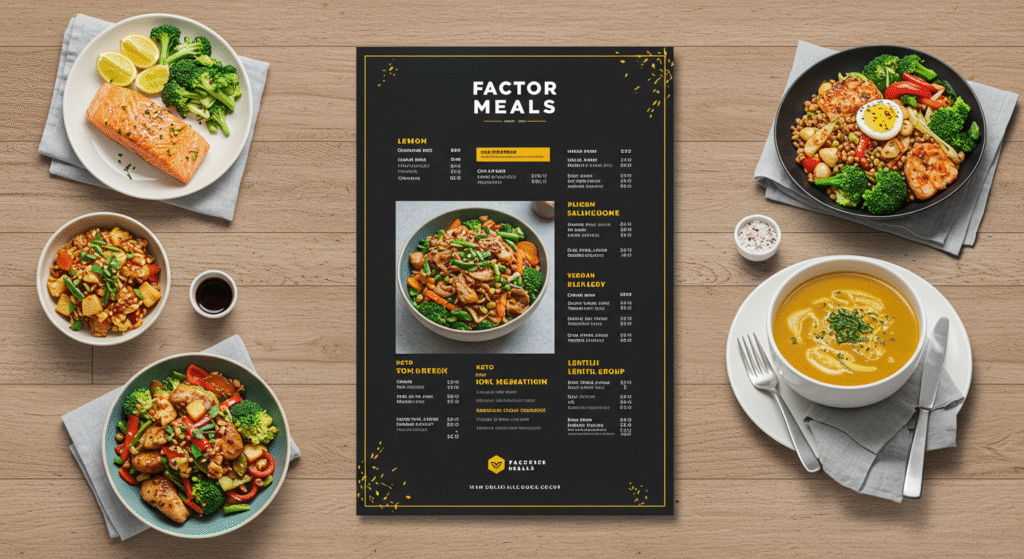 menu of factor meals
