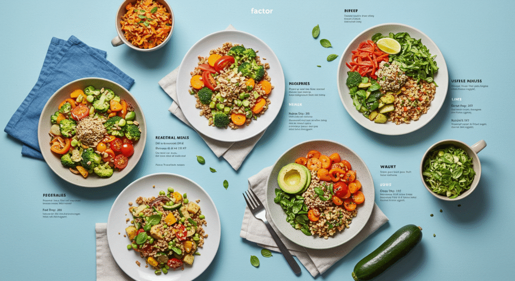 factor meals menu vegetarian