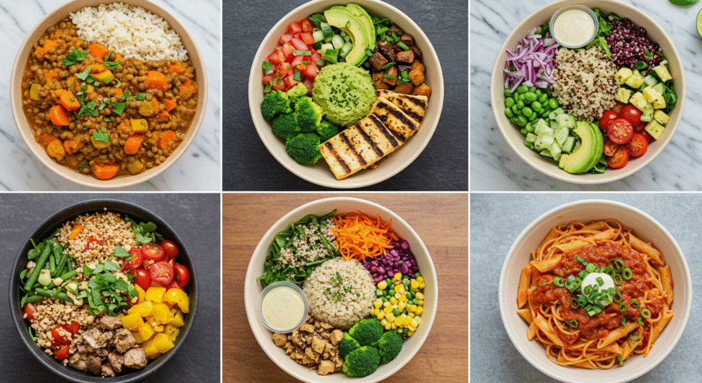 Factor Meals vegetarian menu