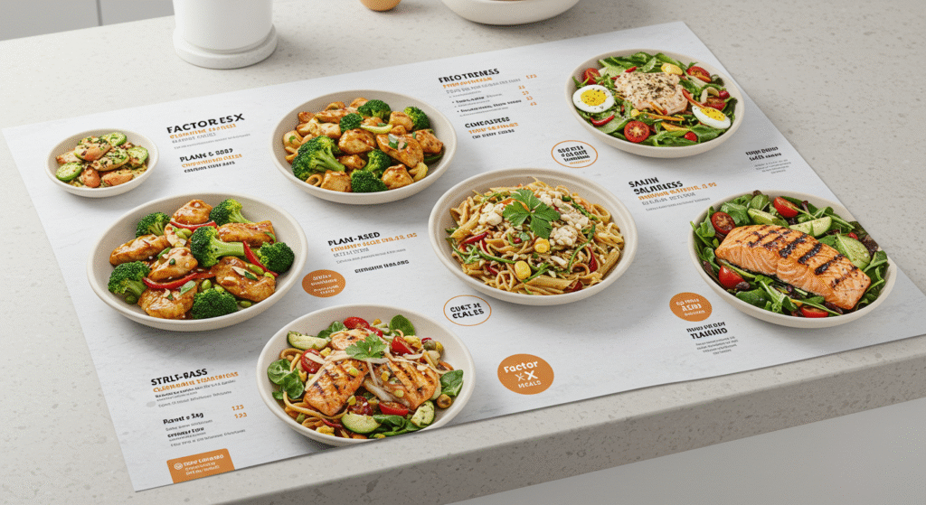 factor x meals menu